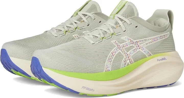 ASICS GEL-Nimbus 27 Trail Men's Running Shoes Nature Bathing/Lime Green : 10 D - Medium, Synthetic