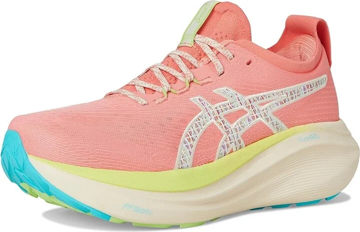 ASICS GEL-Nimbus 27 Trail Women's Running Shoes Nature Bathing/Guava : 6.5 B - Medium, Synthetic - Image 5