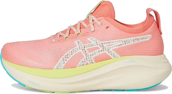 ASICS GEL-Nimbus 27 Trail Women's Running Shoes Nature Bathing/Guava : 6.5 B - Medium, Synthetic - Image 6
