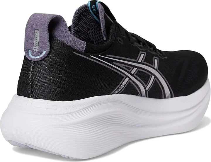 ASICS GEL-Nimbus 27 Women's Running Shoes Black/Dusk Violet : 9 B - Medium, Textile - Image 4