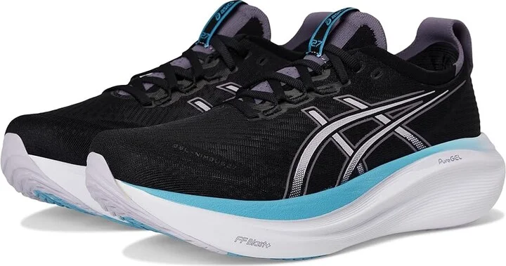 ASICS GEL-Nimbus 27 Women's Running Shoes Black/Dusk Violet : 9 B - Medium, Textile
