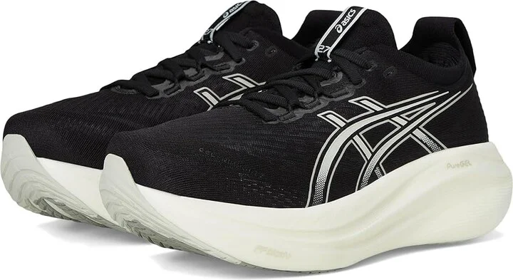 ASICS GEL-Nimbus 27 Women's Running Shoes Black/Lake Grey : 6.5 D - Wide, Textile