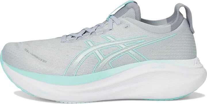 ASICS GEL-Nimbus 27 Women's Running Shoes Piedmont Grey/Illuminate Mint : 10.5 D - Wide, Textile - Image 6