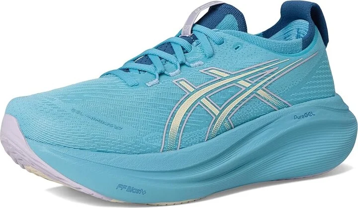 ASICS GEL-Nimbus 27 Women's Running Shoes Stillwater/Cream : 6 B - Medium, Textile - Image 5