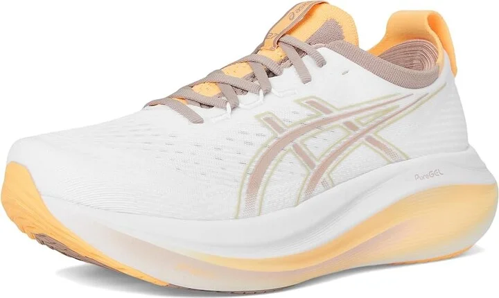 ASICS GEL-Nimbus 27 Women's Running Shoes White/Fawn : 9 B - Medium, Textile - Image 5
