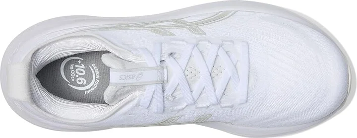 ASICS GEL-Nimbus 27 Women's Running Shoes White/Glacier Grey : 10 B - Medium, Textile - Image 2