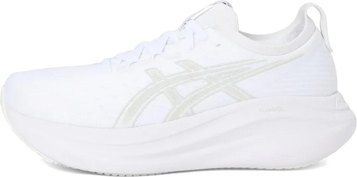 ASICS GEL-Nimbus 27 Women's Running Shoes White/Glacier Grey : 10 B - Medium, Textile - Image 6