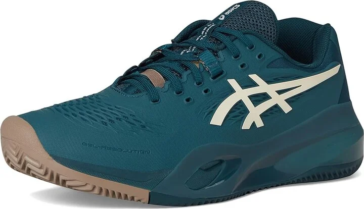 ASICS Gel-Resolution X Clay Men's Tennis Shoes Saxon Green/Birch : 13 D - Medium, Synthetic - Image 5