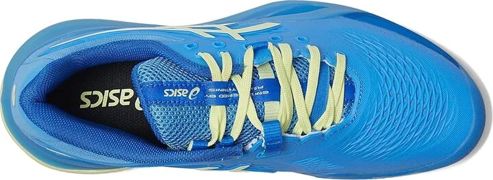ASICS Gel-Resolution X Clay Women's Tennis Shoes Blue Coast/Huddle Yellow : 8 B - Medium, Synthetic - Image 2