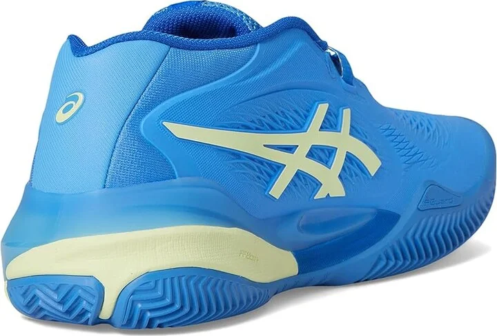 ASICS Gel-Resolution X Clay Women's Tennis Shoes Blue Coast/Huddle Yellow : 8 B - Medium, Synthetic - Image 4