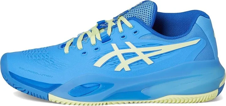 ASICS Gel-Resolution X Clay Women's Tennis Shoes Blue Coast/Huddle Yellow : 8 B - Medium, Synthetic - Image 6