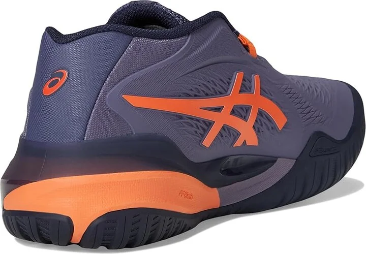 ASICS Gel-Resolution X Men's Tennis Shoes Greyish Purple/Nova Orange : 12 D - Medium - Image 4