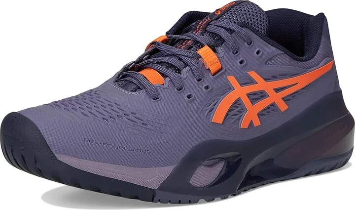 ASICS Gel-Resolution X Men's Tennis Shoes Greyish Purple/Nova Orange : 12 D - Medium - Image 5
