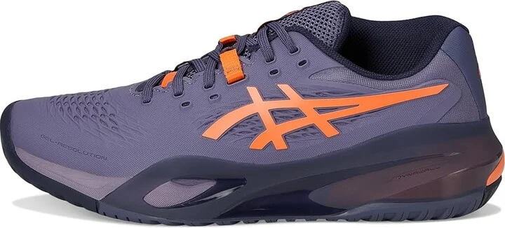 ASICS Gel-Resolution X Men's Tennis Shoes Greyish Purple/Nova Orange : 12 D - Medium - Image 6