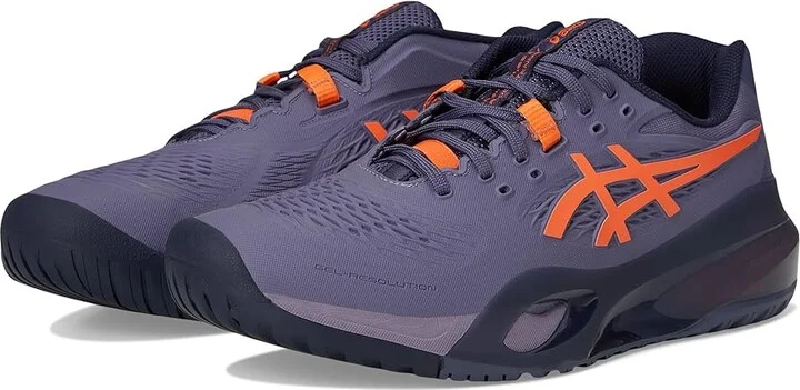 ASICS Gel-Resolution X Men's Tennis Shoes Greyish Purple/Nova Orange : 12 D - Medium