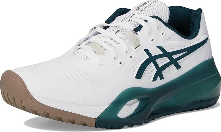 ASICS Gel-Resolution X Men's Tennis Shoes White/Saxon Green : 13 D - Medium - Image 5