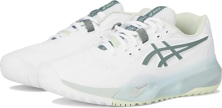 ASICS Gel-Resolution X Women's Tennis Shoes White/Monument Blue : 7 B - Medium