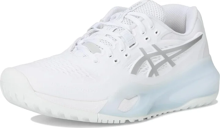ASICS Gel-Resolution X Women's Tennis Shoes White/Pure Silver : 10 B - Medium - Image 5