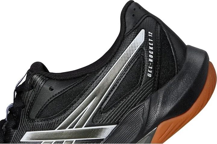 ASICS Gel-Rocket 12 Men's Cross Training Shoes Black/Gunmetal : 8 D - Medium, Synthetic - Image 7