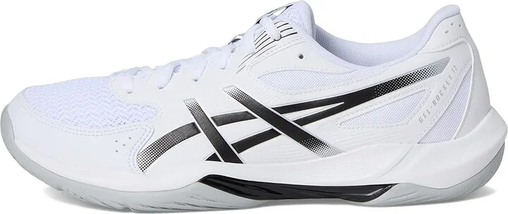 ASICS Gel-Rocket 12 Men's Cross Training Shoes White/Black : 13 D - Medium, Synthetic - Image 6