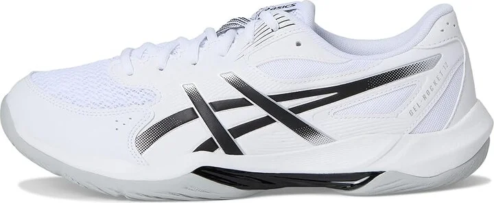 ASICS Gel-Rocket 12 Wide Men's Cross Training Shoes White/Black : 12 EE - Wide, Synthetic - Image 6