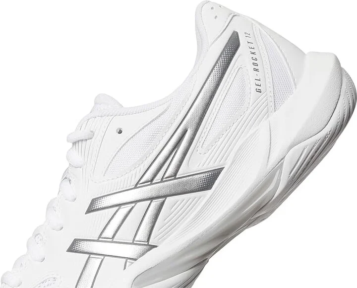 ASICS Gel-Rocket 12 Women's Shoes White/Pure Silver : 5 B - Medium, Synthetic - Image 7