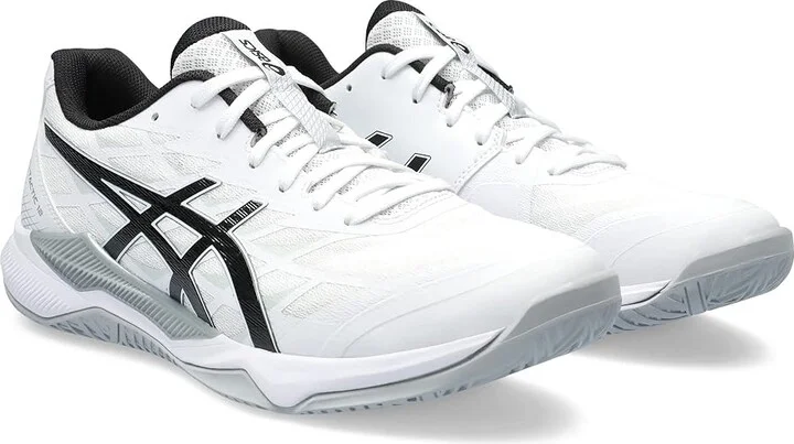 ASICS Gel-Tactic 12 Volleyball Shoe Men's Shoes White/Black : 14 D - Medium, Synthetic/Textile