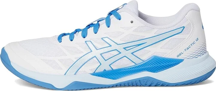 ASICS GEL-Tactic 12 Volleyball Shoe Women's Shoes White/Light Blue : 13 B - Medium, Synthetic/Textile - Image 6
