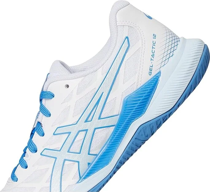 ASICS GEL-Tactic 12 Volleyball Shoe Women's Shoes White/Light Blue : 13 B - Medium, Synthetic/Textile - Image 7