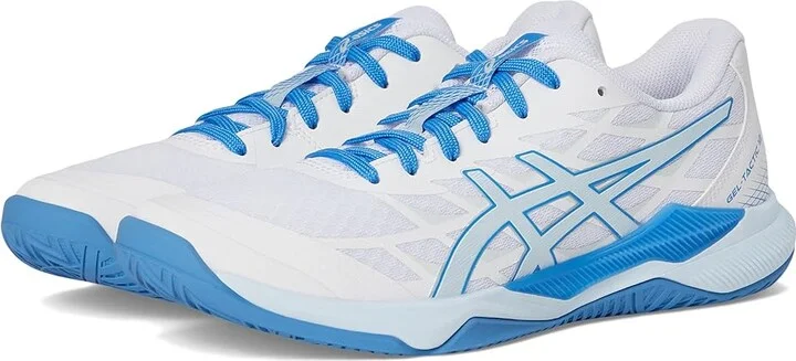 ASICS GEL-Tactic 12 Volleyball Shoe Women's Shoes White/Light Blue : 13 B - Medium, Synthetic/Textile