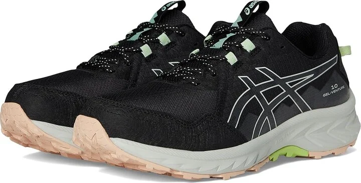ASICS GEL-Venture 10 Women's Running Shoes Black/Whisper Green : 11.5 B - Medium, Synthetic