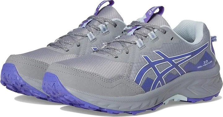 ASICS GEL-Venture 10 Women's Running Shoes Gravel/Blue Violet : 5.5 D - Wide, Synthetic