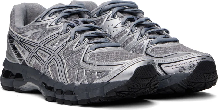 ASICS Gray & Silver GEL-KAYANO 20 Sneakers - Image 4