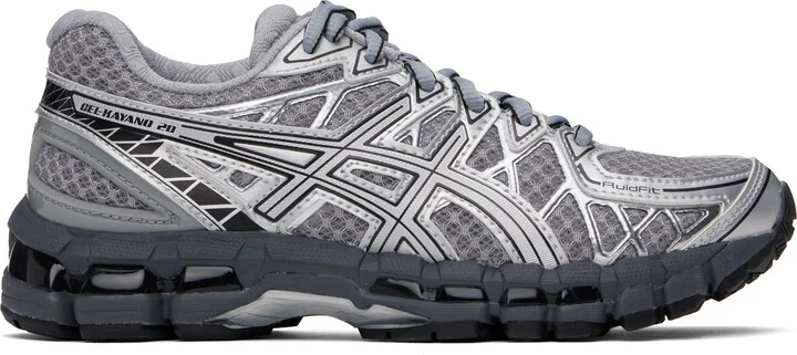 ASICS Gray & Silver GEL-KAYANO 20 Sneakers
