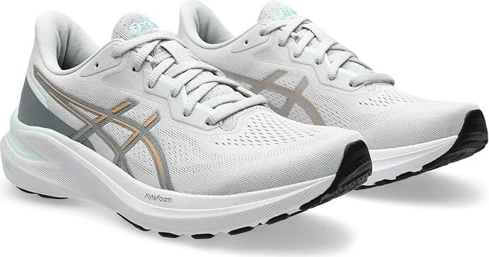 ASICS GT-1000 13 Women's Running Shoes Concrete/Champagne : 10.5 B - Medium, Synthetic