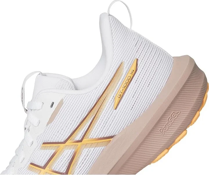 ASICS GT-1000 14 Women's Shoes White/Rubble Red : 5.5 B - Medium, Synthetic - Image 7
