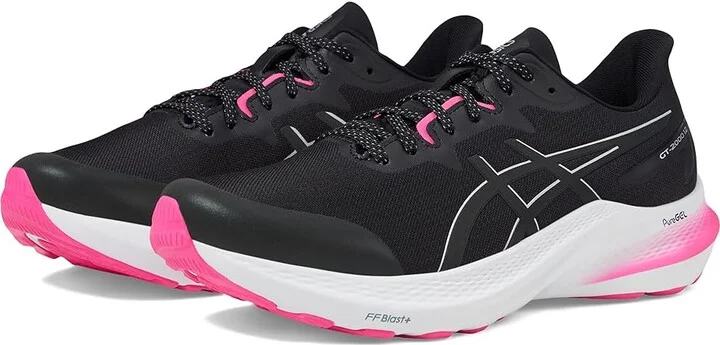 ASICS GT-2000(r) 12 Lite-Show Women's Shoes Black/Pure Silver : 5 B - Medium