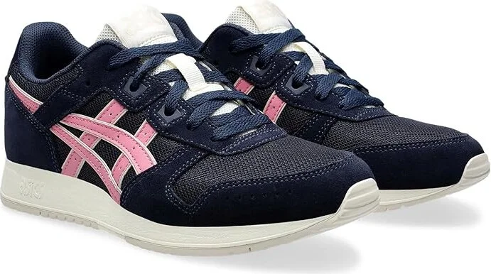 ASICS Lyte Classic Women's Classic Shoes Midnight/Sweet Pink : 5.5 B - Medium, Suede/Textile