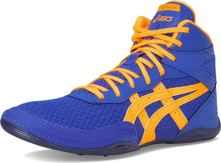 ASICS Matflex 7 Men's Cross Training Shoes Dark Cobalt/Orange Pop : 7 D - Medium, Synthetic - Image 5