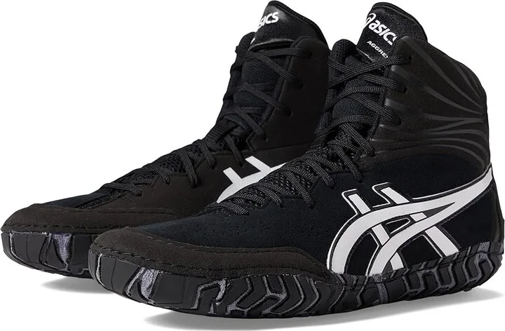 ASICS Men's Aggressor 5 Men's Shoes Black/White : 4 D - Medium, Synthetic/Textile