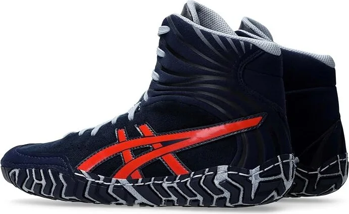 ASICS Men's Aggressor 5 Men's Shoes Midnight/Classic Red : 8 D - Medium, Synthetic/Textile - Image 5