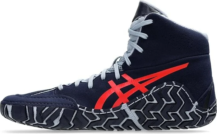 ASICS Men's Aggressor 5 Men's Shoes Midnight/Classic Red : 8 D - Medium, Synthetic/Textile - Image 6