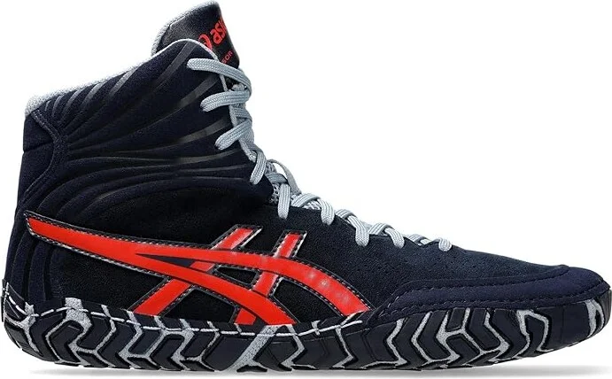 ASICS Men's Aggressor 5 Men's Shoes Midnight/Classic Red : 8 D - Medium, Synthetic/Textile - Image 7