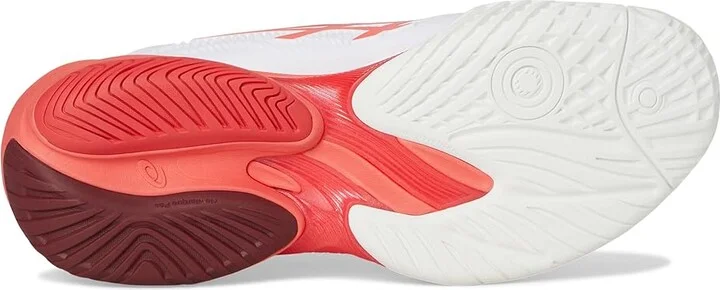 ASICS Men's Court FF 3 Novak Men's Shoes White/Electric Red : 15 D - Medium, Textile/Synthetic - Image 3