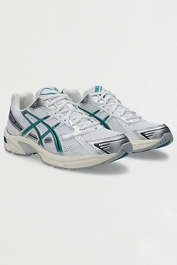 ASICS Men's GEL-1130 Sneaker in White/Rainy Lake - Image 2