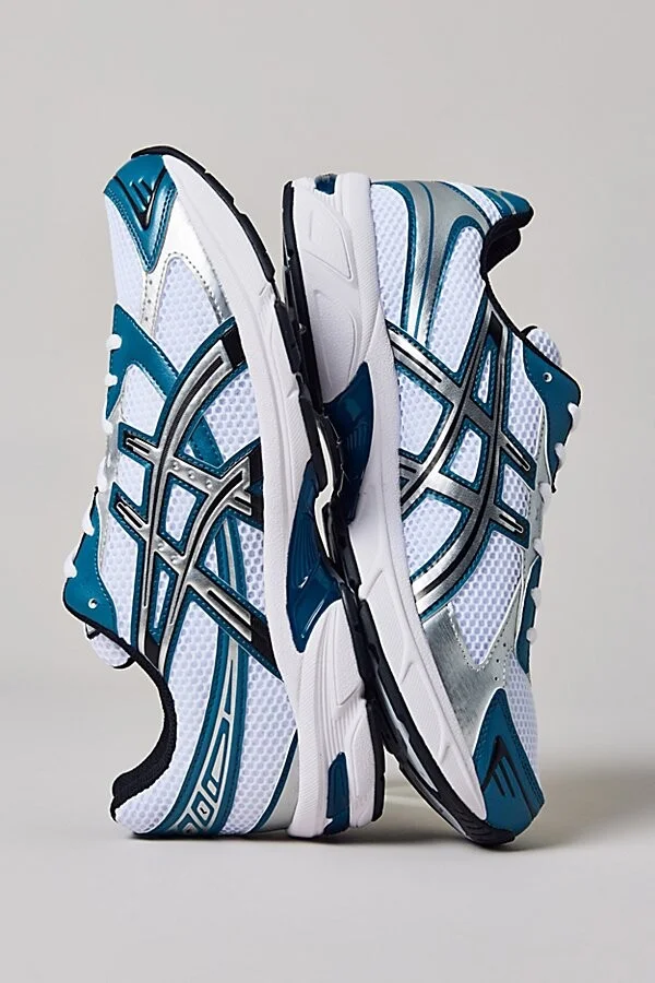 ASICS Men's GEL-1130 Sneaker in White/Rainy Lake - Image 8