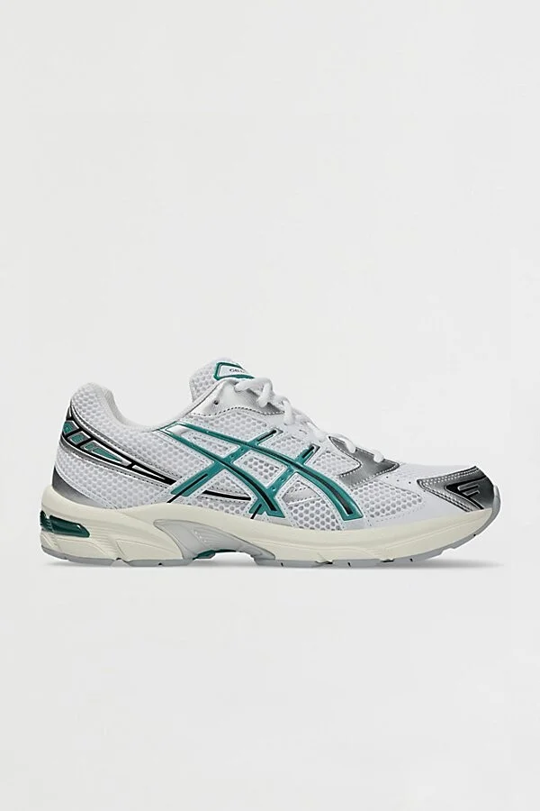 ASICS Men's GEL-1130 Sneaker in White/Rainy Lake