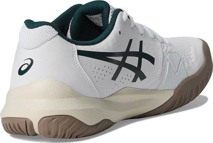 ASICS Men's GEL-Challenger 14 Tennis Shoe Men's Shoes White/Saxon Green : 14 D - Medium, Synthetic/Textile - Image 4
