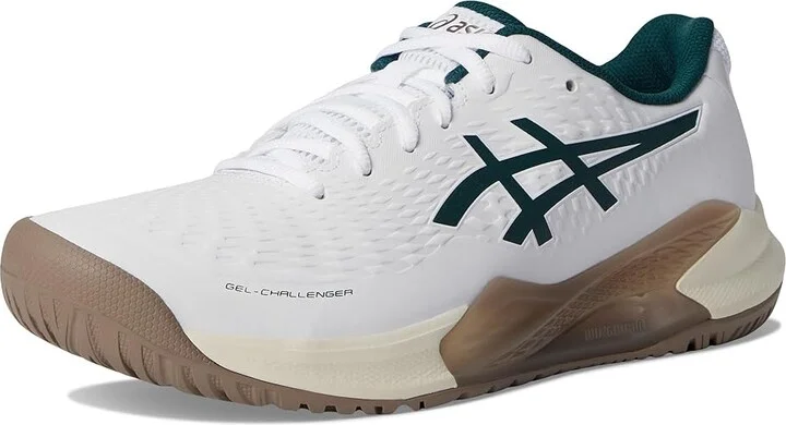 ASICS Men's GEL-Challenger 14 Tennis Shoe Men's Shoes White/Saxon Green : 14 D - Medium, Synthetic/Textile - Image 5