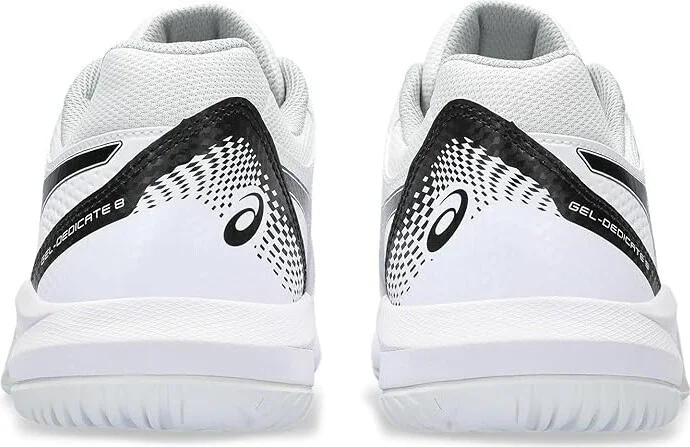 ASICS Men's GEL-Dedicate 8 Tennis Shoe Men's Shoes White/Black : 14 D - Medium, Synthetic/Textile - Image 4